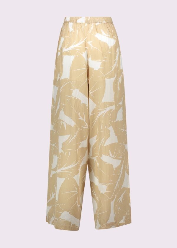 Pantalones en mezcla de algodón estampado