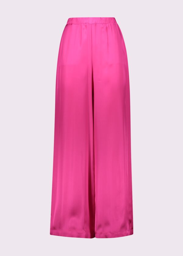 Pantalones rosa de raso para mujer Gaudì Fashion