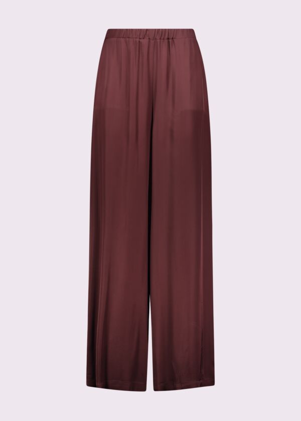 Women's brown satin trousers Gaudì Fashion