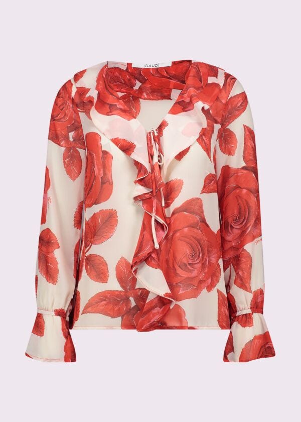 Women's printed georgette blouse Gaudì Fashion