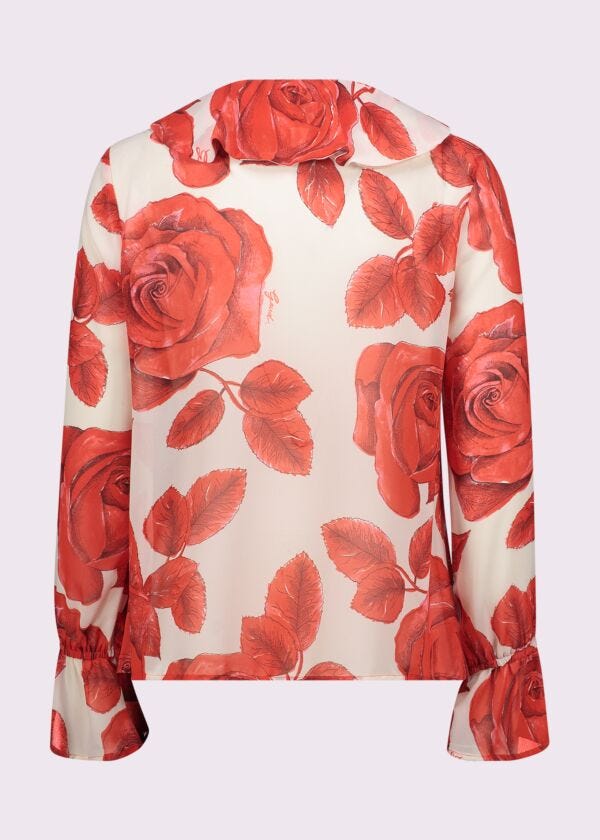 Women's printed georgette blouse
