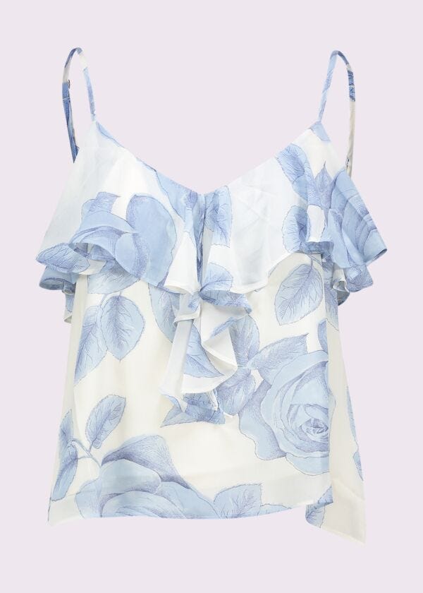 Top en georgette estampado para mujer Gaudì Fashion
