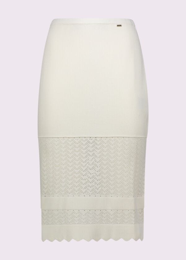 Beige knit pencil skirt Gaudì Fashion