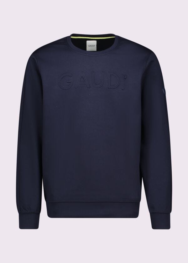 Felpa blu da uomo con logo Gaudì Uomo