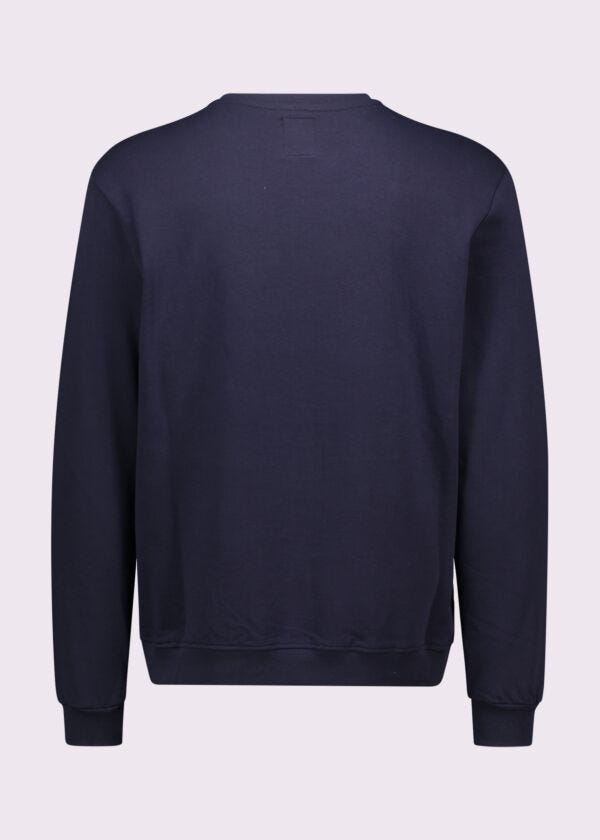 Felpa blu da uomo in cotone