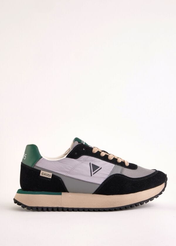 Nylon and faux-leather running sneakers Gaudì Fashion