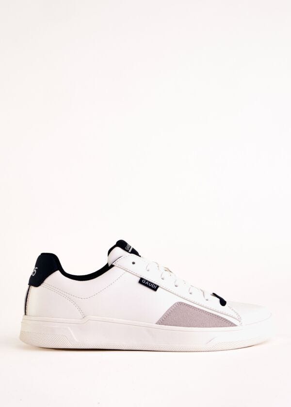 White faux-leather sneakers Gaudì Fashion