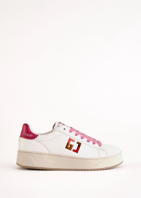 White faux-leather sneakers Gaudì Fashion