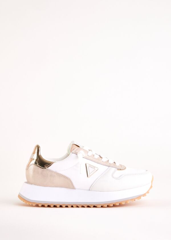 White leather running sneakers Gaudì Fashion