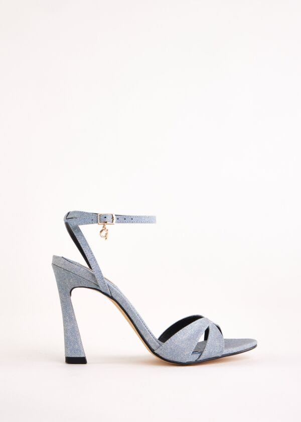 Denim-effect leather sandals Gaudì Fashion