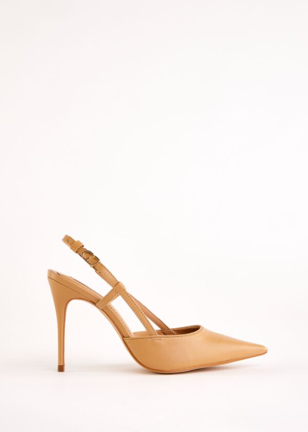 Slingbacks marron en cuir Gaudì Fashion