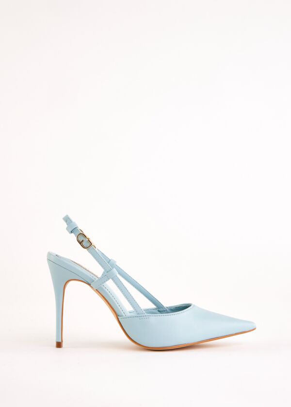 Light blue leather slingbacks Gaudì Fashion