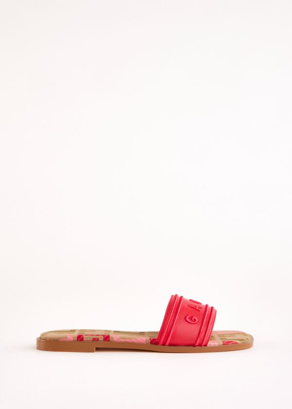 Mules rojos de piel sintética Gaudì Fashion