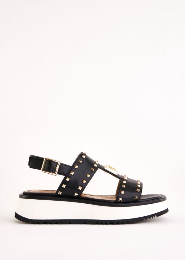 Sandales noires en matière synthétique Gaudì Fashion