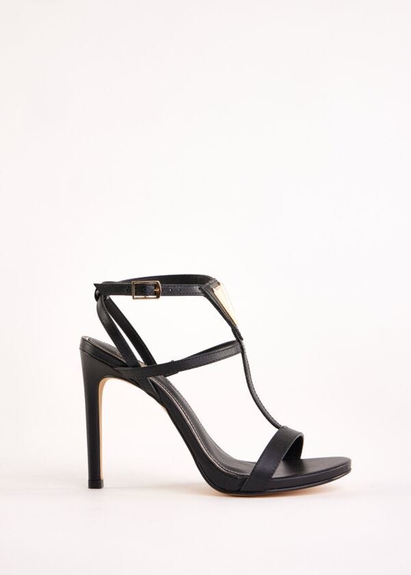 Sandales noires en cuir Gaudì Fashion