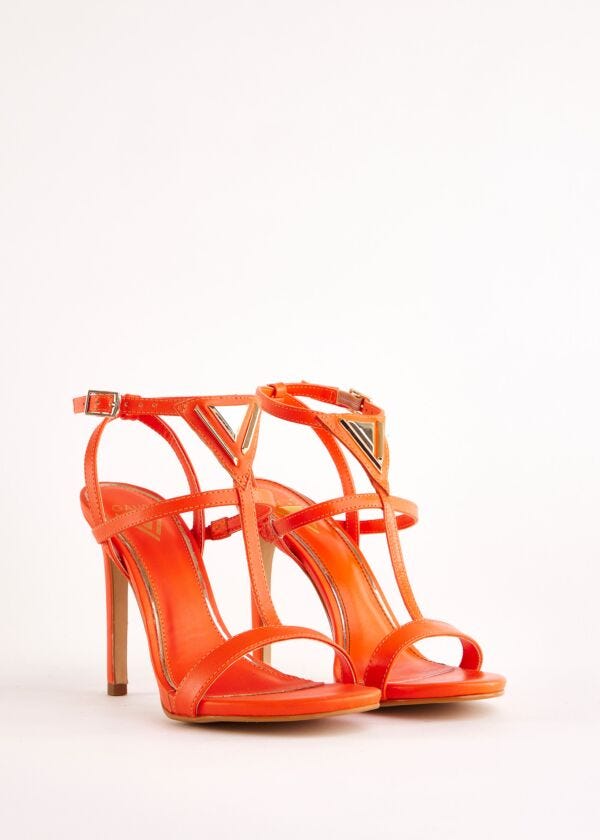 Sandales orange en cuir Gaudì Fashion