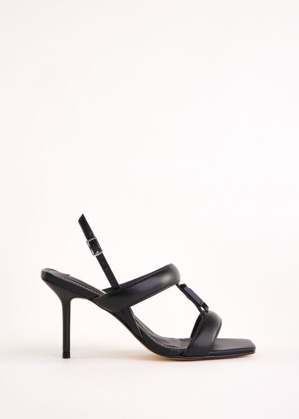 Sandales noires en cuir Gaudì Fashion