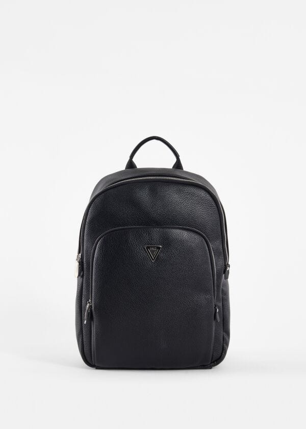 Black faux-leather backpack Gaudì Fashion