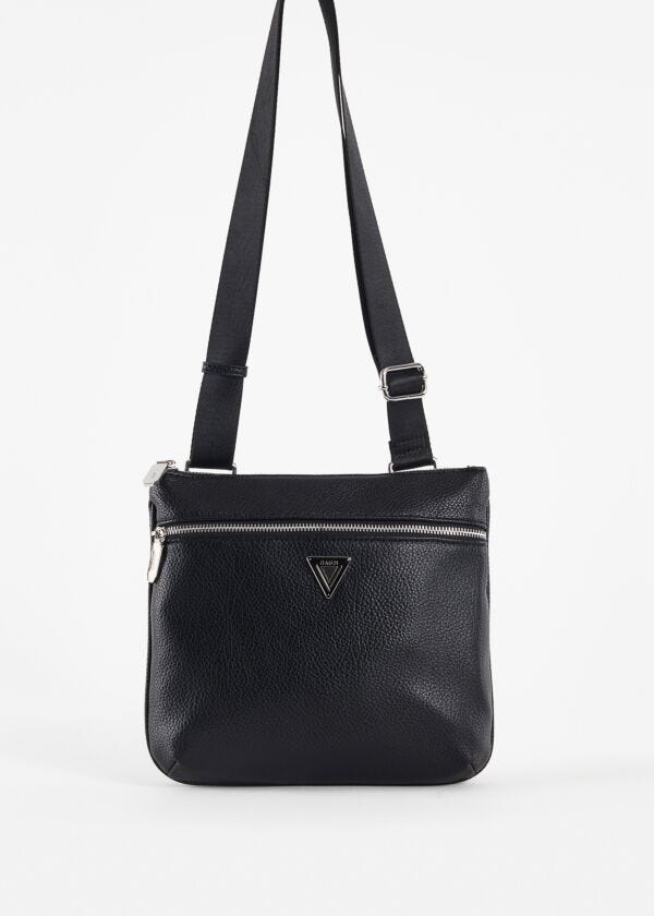 Black faux-leather crossbody bag Gaudì Fashion