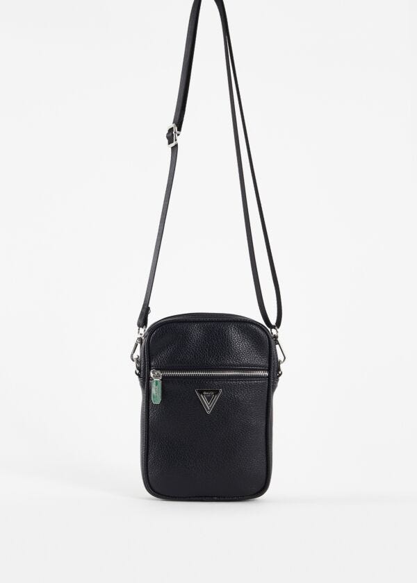 Black faux-leather crossbody bag Gaudì Fashion