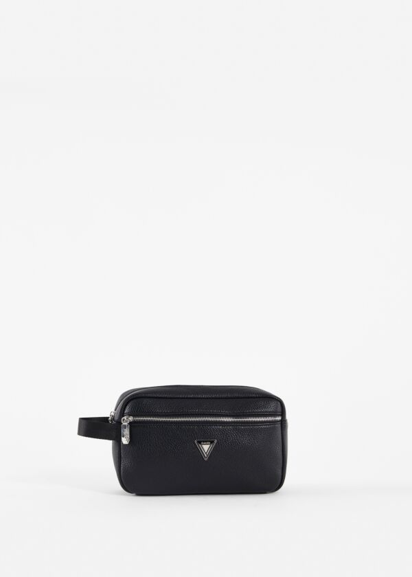 Black faux-leather beauty case Gaudì Fashion
