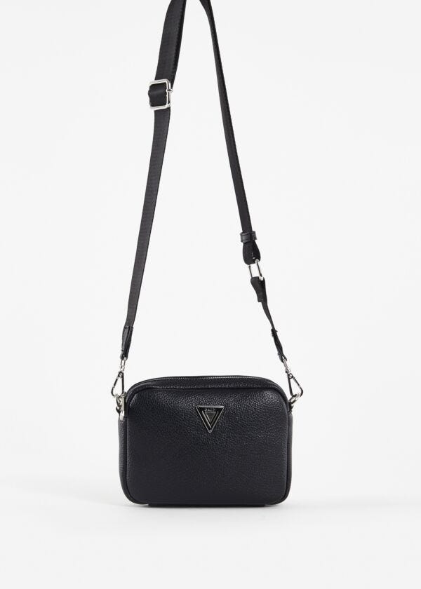 Black faux-leather crossbody bag Gaudì Fashion