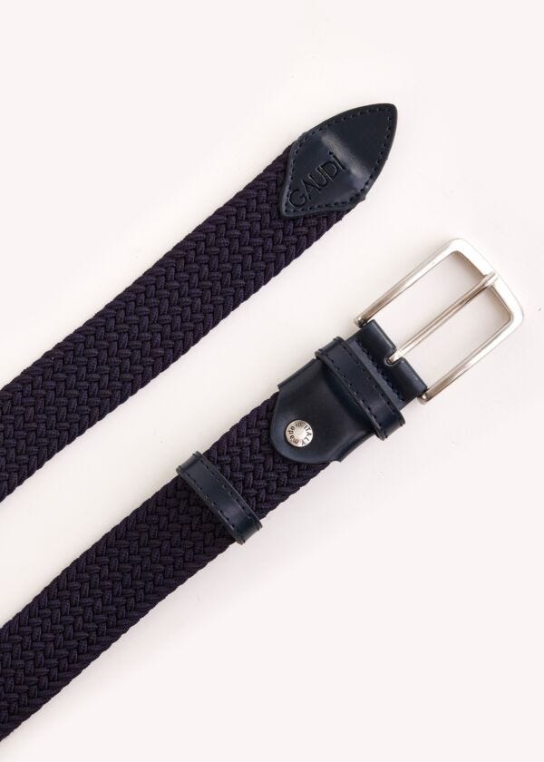Blue woven belt