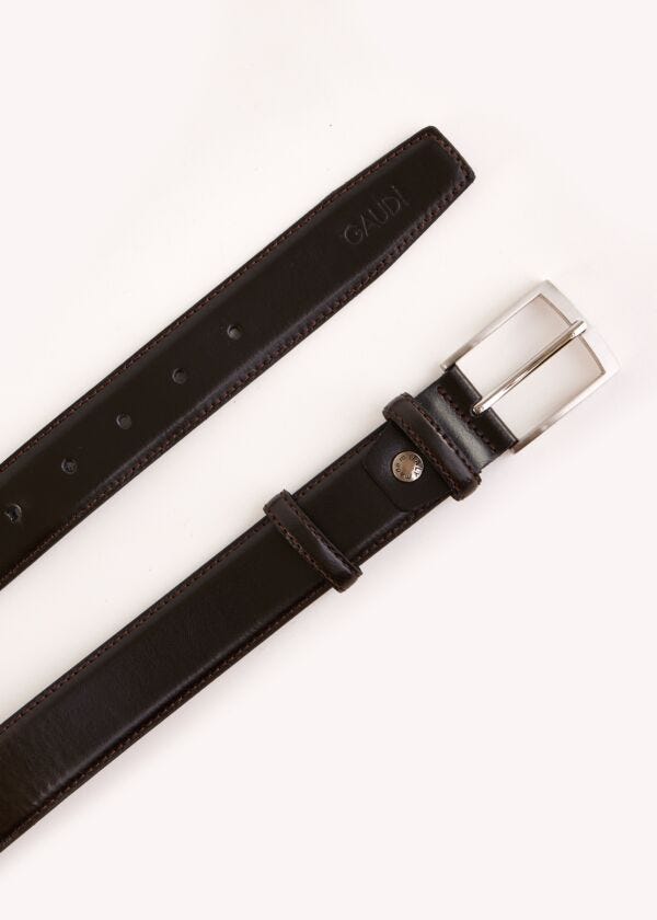 Brown leather belt