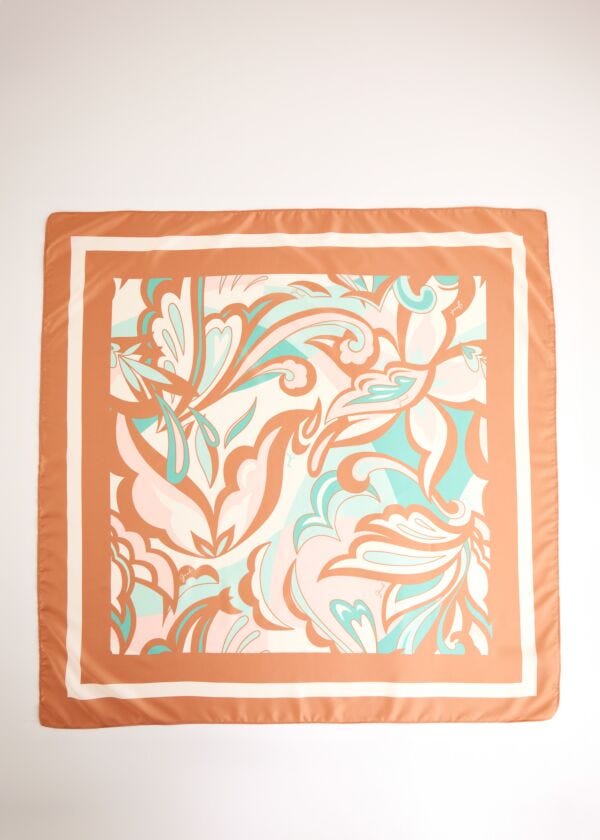 Women's foulard with floral print Gaudì Fashion