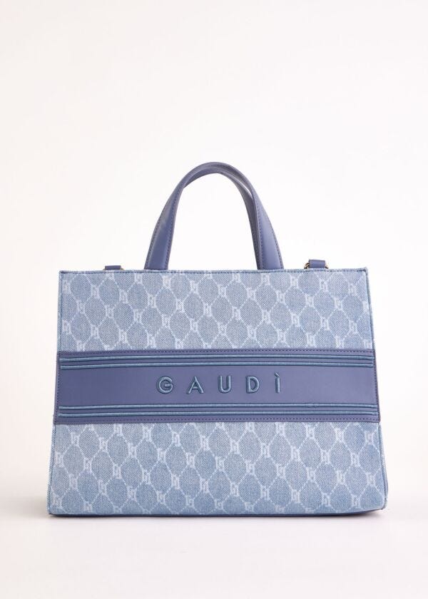 Denim top handle bag Gaudì Fashion