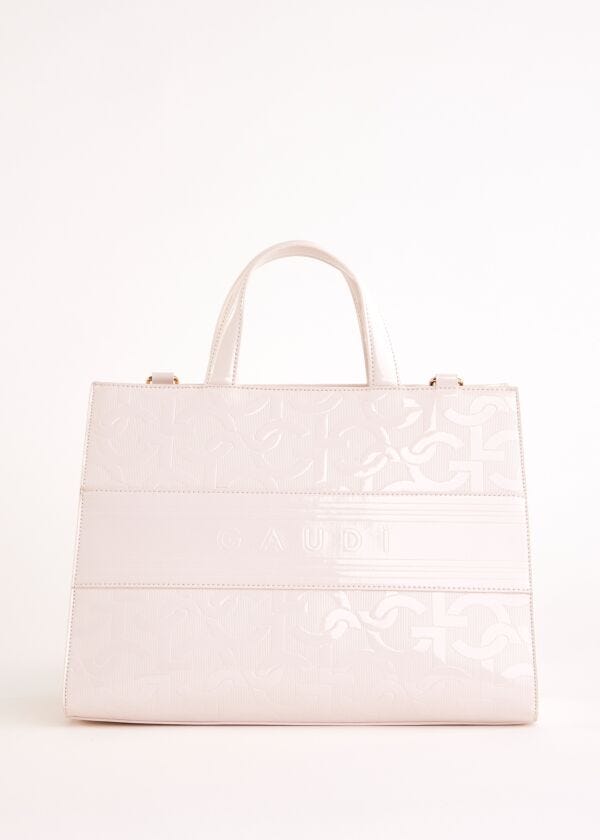 Borsa top handle bianca con logo Gaudì Fashion