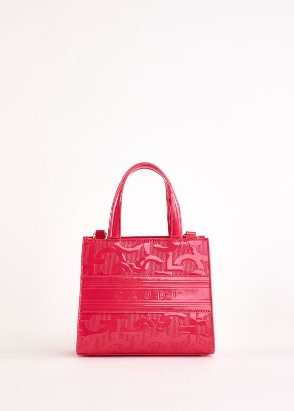 Borsa top handle fucsia con logo Gaudì Fashion