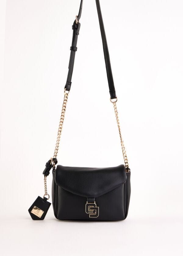 Black faux-leather crossbody bag Gaudì Fashion