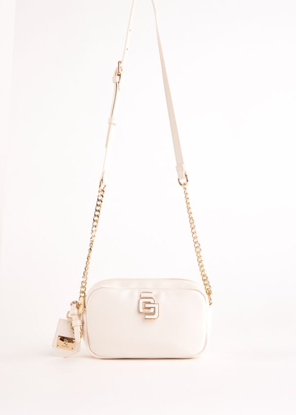 Borsa crossbody bianca in similpelle Gaudì Fashion