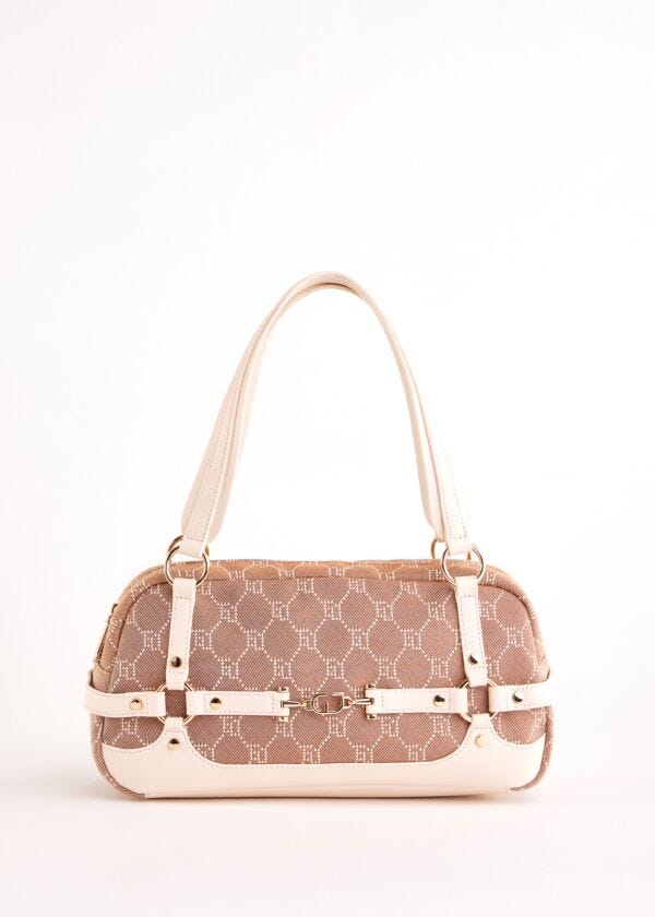 Borsa top handle beige jacquard Gaudì Fashion