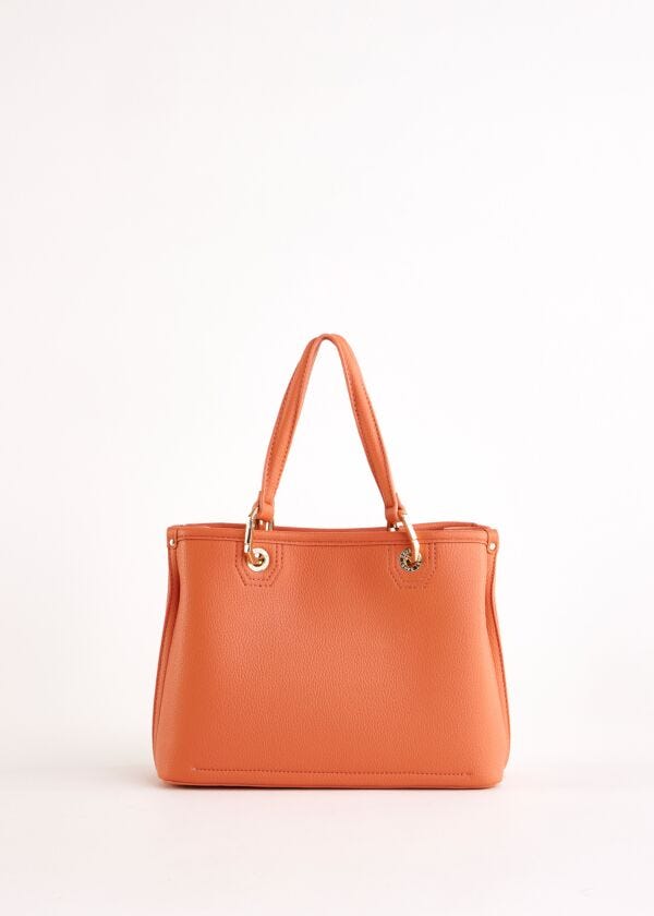 Borsa top handle arancione