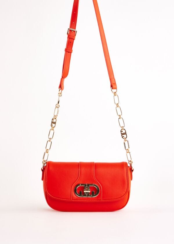 Red crossbody bag