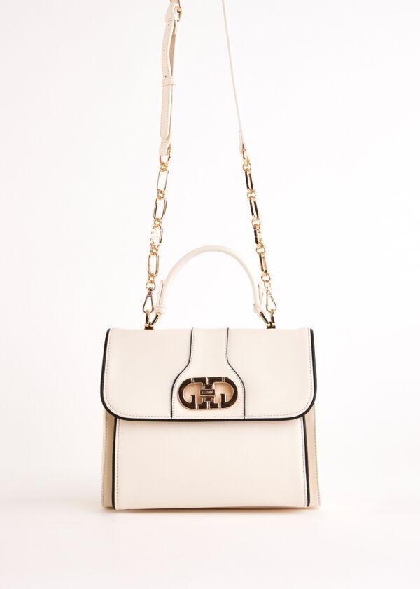Borsa business bianca con tracolla Gaudì Fashion