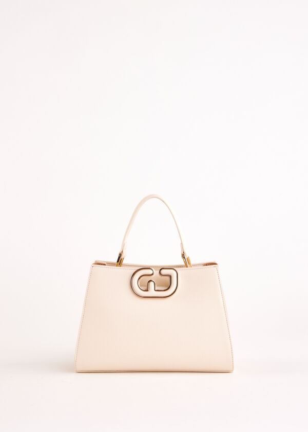Borsa top handle bianca in similpelle Gaudì Fashion