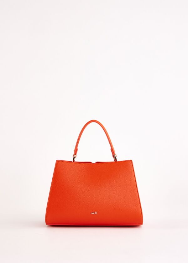 Borsa top handle arancione