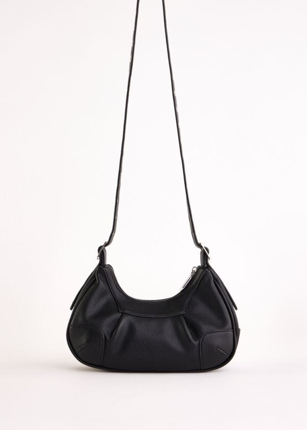 Sac à bandoulière noir avec clous