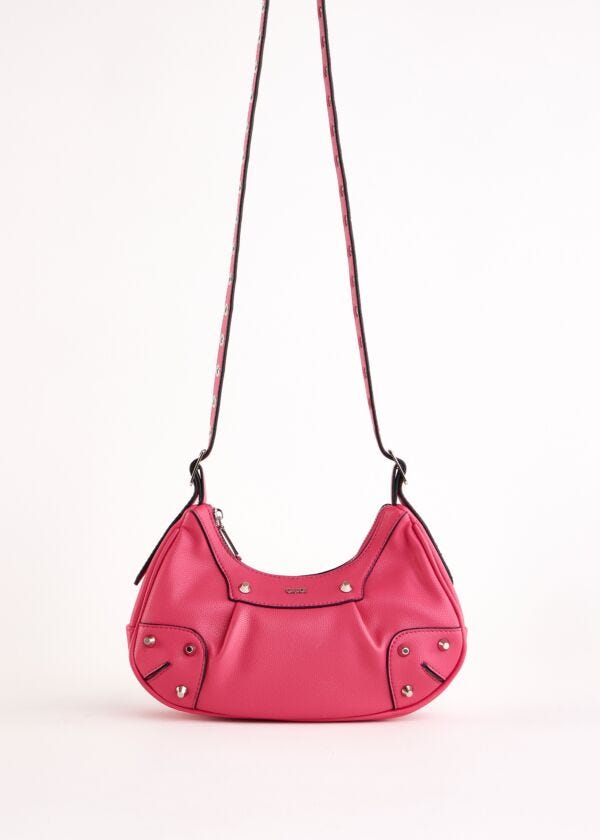 Borsa crossbody fucsia con borchie Gaudì Fashion