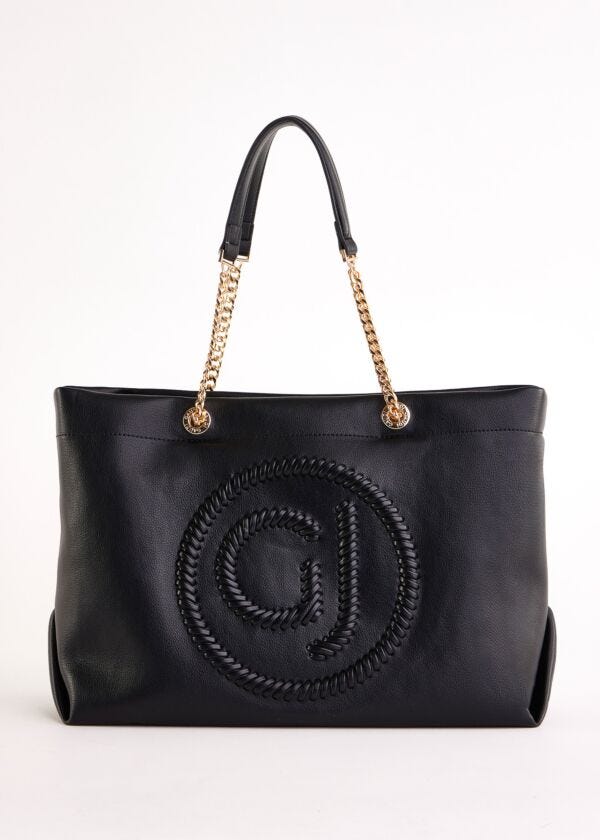 Cabas noir avec bandoulière Gaudì Fashion