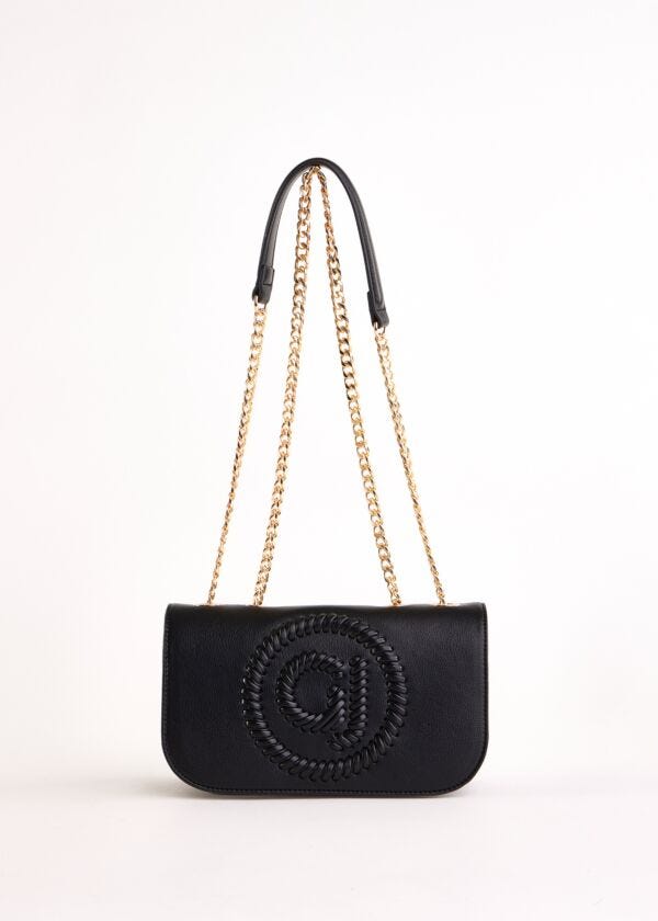 Borsa crossbody nera in similpelle Gaudì Fashion