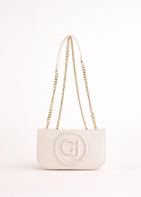 White faux-leather crossbody bag Gaudì Fashion