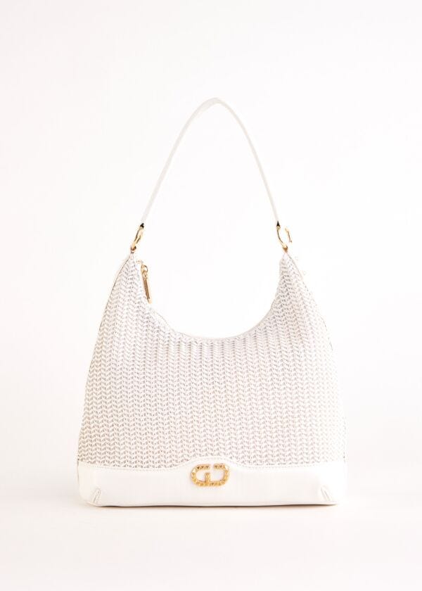Besace blanche tressée Gaudì Fashion