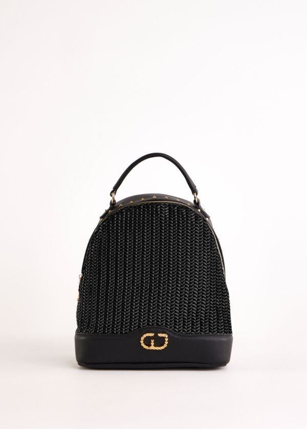 Zaino nero intrecciato Gaudì Fashion