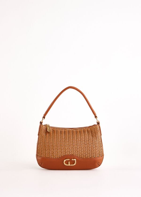 Borsa a spalla marrone con tracolla Gaudì Fashion