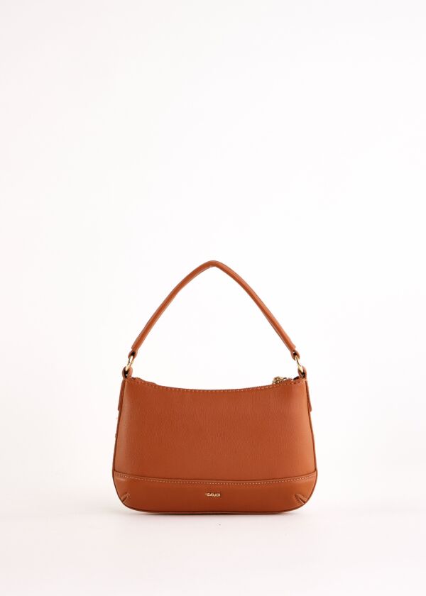 Borsa a spalla marrone con tracolla