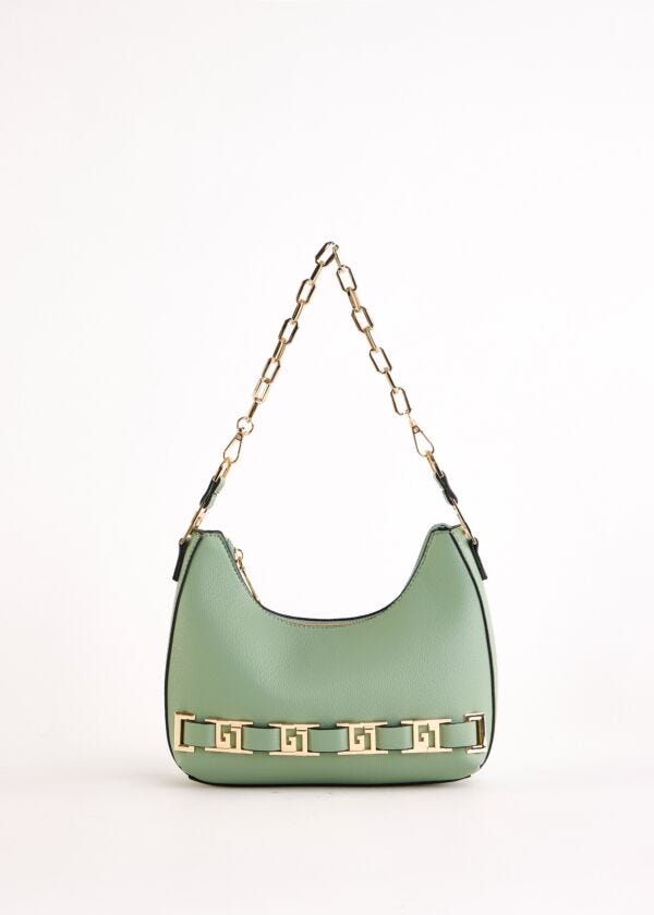 Borsa a spalla verde con tracolla Gaudì Fashion